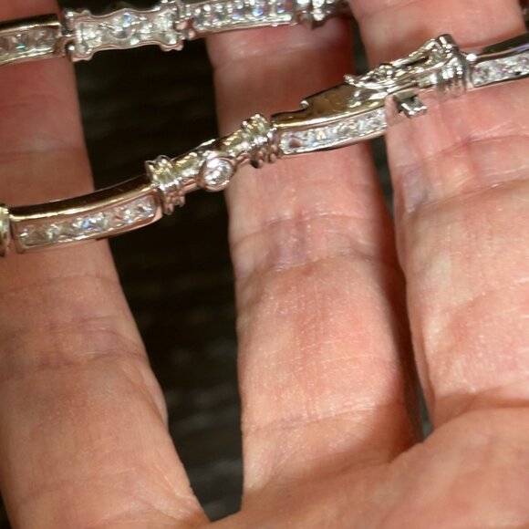 Designer Inspired Cubic Zirconia Bracelet - Picture 8 of 11